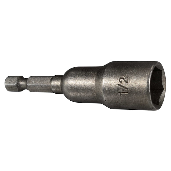 Midwest Fastener 1/4" 1/2" Long Magnetic Nutsetter Bits 5PK 54062 - main